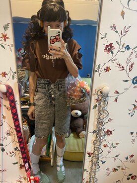 「PLZPROJECT（プリーズプロジェクト）のアイテム」を使った、Y🐻N🎸さん（レディース・153cm）の夏コーディネート