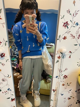 「STYLENANDA（スタイルナンダ）のアイテム（その他パンツ）」を使った、Y🐻N🎸さん（レディース・153cm）の冬コーディネート