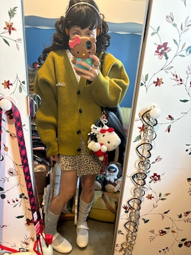 「アイテム（イヤリング）」を使った、Y🐻N🎸さん（レディース・153cm）の冬コーディネート