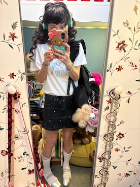 「アイテム（デニムスカート）」を使った、Y🐻N🎸さん（レディース・153cm）の秋コーディネート