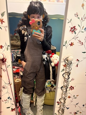 「ZARA KIDSのアイテム」を使った、Y🐻N🎸さん（レディース・153cm）の冬コーディネート