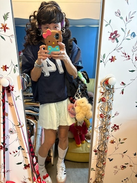 「H&M（エイチ・アンド・エム）のアイテム（トップス）」を使った、Y🐻N🎸さん（レディース・153cm）の秋コーディネート