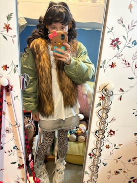 「H&M（エイチ・アンド・エム）のアイテム（トップス）」を使った、Y🐻N🎸さん（レディース・153cm）の春コーディネート