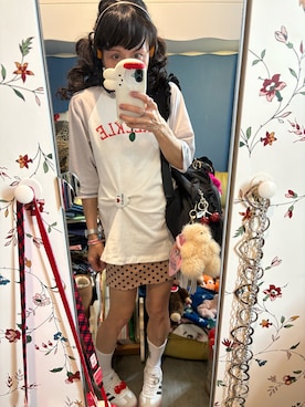 「アイテム（キーホルダー）」を使った、Y🐻N🎸さん（レディース・153cm）の夏コーディネート