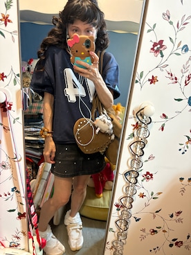 「アイテム（ビーチサンダル）」を使った、Y🐻N🎸さん（レディース・153cm）の春コーディネート