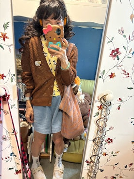 「アイテム（アクセサリー）」を使った、Y🐻N🎸さん（レディース・153cm）の秋コーディネート