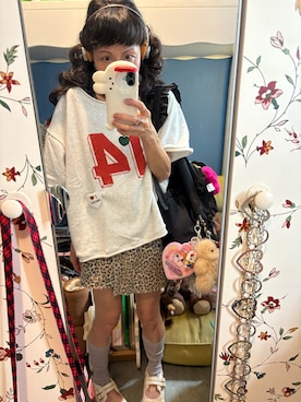 「アイテム（キーホルダー）」を使った、Y🐻N🎸さん（レディース・153cm）の秋コーディネート