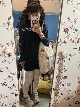 「NFL（ナショナルフットボールリーグ　）のアイテム」を使った、Y🐻N🎸さん（レディース・153cm）の春コーディネート