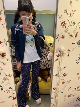 「MONKI（モンキ）のアイテム（その他アウター）」を使った、Y🐻N🎸さん（レディース・153cm）の春コーディネート