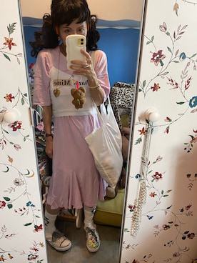 「STYLENANDA（スタイルナンダ）のアイテム（ベスト）」を使った、Y🐻N🎸さん（レディース・153cm）の夏コーディネート