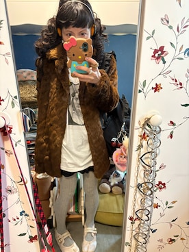 「アイテム（ビーチサンダル）」を使った、Y🐻N🎸さん（レディース・153cm）の秋コーディネート