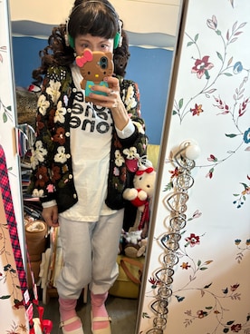 「アイテム（ブレスレット）」を使った、Y🐻N🎸さん（レディース・153cm）の冬コーディネート