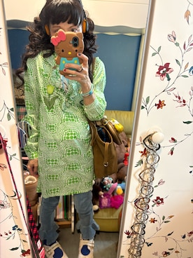 「アイテム（ビーチサンダル）」を使った、Y🐻N🎸さん（レディース・153cm）の秋コーディネート