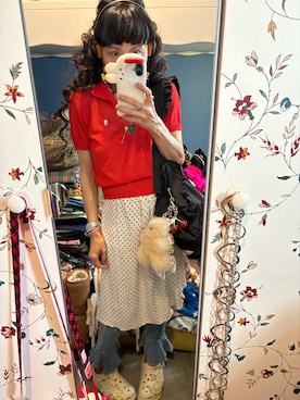 「アイテム（キーホルダー）」を使った、Y🐻N🎸さん（レディース・153cm）の夏コーディネート