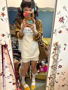 「アイテム（イヤリング）」を使った、Y🐻N🎸さん（レディース・153cm）の秋コーディネート