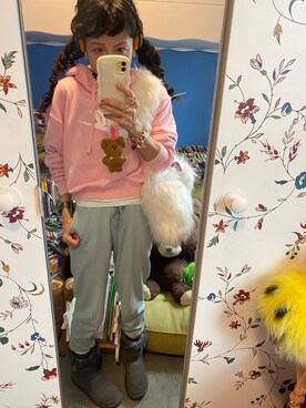「STYLENANDA（スタイルナンダ）のアイテム（その他パンツ）」を使った、Y🐻N🎸さん（レディース・153cm）の冬コーディネート