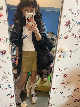「NIKE（ナイキ）のアイテム（その他アウター）」を使った、Y🐻N🎸さん（レディース・153cm）の春コーディネート