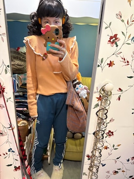 「アイテム（バレエシューズ）」を使った、Y🐻N🎸さん（レディース・153cm）の秋コーディネート