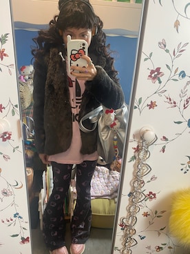 「ZARA KIDS」｜「アイテム（ジャケット/アウター）」を使った、Y🐻N🎸さん（レディース・153cm）の冬コーディネート