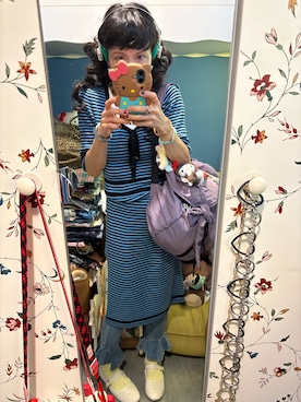 「アイテム（アクセサリー）」を使った、Y🐻N🎸さん（レディース・153cm）の秋コーディネート