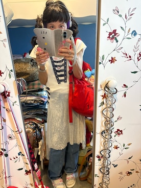 「ZARA KIDSのアイテム」を使った、Y🐻N🎸さん（レディース・153cm）の夏コーディネート