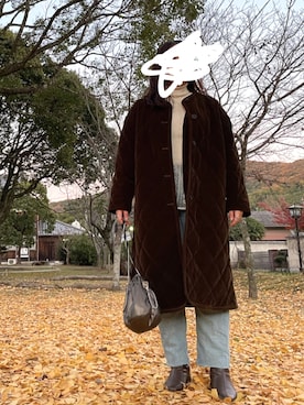 「LAKOLE（ラコレ）のアイテム（ブーツ）」を使った、eriさん（レディース・157cm）の秋コーディネート