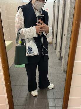 「NEW BALANCE（ニューバランス）のNew Balance WS327K（スニーカー）」を使った、eriさん（レディース・157cm）の秋コーディネート