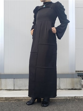 「HELK（ヘルク）のアイテム（ワンピース/ドレス）」を使った、m&mさん（レディース・160cm）の冬コーディネート