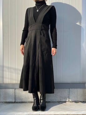 「STUDIOUS（ステュディオス）のアイテム（ブーツ）」を使った、m&mさん（レディース・160cm）の冬コーディネート