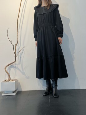 「STUDIOUS（ステュディオス）のアイテム（ブーツ）」を使った、m&mさん（レディース・160cm）の春コーディネート