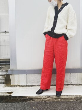 「STUDIOUS（ステュディオス）のアイテム（ブーツ）」を使った、m&mさん（レディース・160cm）の冬コーディネート