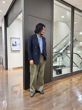 「アイテム（フォーマルスーツ/小物）」を使った、h.nozawaさん（メンズ・181cm）の秋コーディネート
