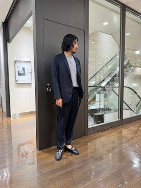 「アイテム（フォーマルスーツ/小物）」を使った、h.nozawaさん（メンズ・181cm）の夏コーディネート
