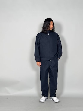 「EKAL（エカル）のアイテム（ブルゾン）」を使った、h.nozawaさん（メンズ・181cm）の冬コーディネート