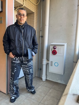 「アイテム（デニムパンツ）」を使った、kenjiMさん（メンズ・177cm）の秋コーディネート