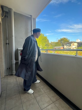 「アイテム（ニット/セーター）」を使った、kenjiMさん（メンズ・177cm）の秋コーディネート