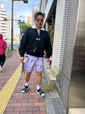 「NIKE（ナイキ）のアイテム（パンツ）」を使った、kenjiMさん（メンズ・177cm）の春コーディネート