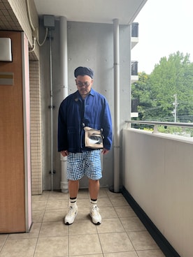 「お洒落さんとつながりたい」｜「アイテム（ボディバッグ/ウエストポーチ）」を使った、kenjiMさん（メンズ・177cm）の秋コーディネート