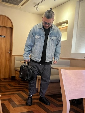 「アイテム（ブーツ）」を使った、kenjiMさん（メンズ・177cm）の秋コーディネート