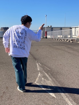 「アイテム（スウェット）」を使った、hayato inoueさん（メンズ・173cm・20代）の冬コーディネート