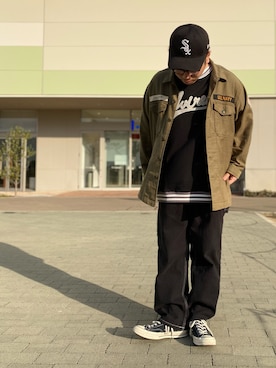 「アイテム（スウェット）」を使った、hayato inoueさん（メンズ・173cm・20代）の冬コーディネート