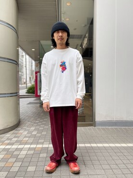 「A4A（エーフォーエー）のアイテム」を使った、平賀　健将さん（メンズ・172cm）の春コーディネート