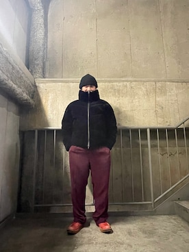 「DANKE SCHON（ダンケシェーン）のアイテム（ブルゾン）」を使った、平賀　健将さん（メンズ・172cm）の冬コーディネート