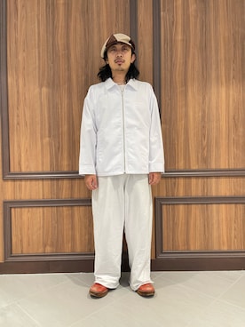「DANKE SCHON（ダンケシェーン）のアイテム（ブルゾン）」を使った、平賀　健将さん（メンズ・172cm）の夏コーディネート