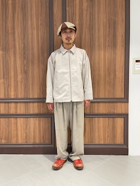 「DANKE SCHON（ダンケシェーン）のアイテム（ブルゾン）」を使った、平賀　健将さん（メンズ・172cm）の夏コーディネート