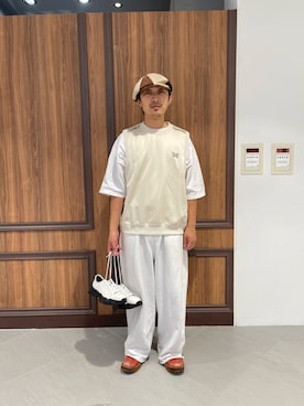 「DANKE SCHON（ダンケシェーン）のアイテム（シューズ）」を使った、平賀　健将さん（メンズ・172cm）の夏コーディネート