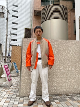 「Y-3（ワイスリー）のアイテム（ジャケット/アウター）」を使った、平賀　健将さん（メンズ・172cm）の秋コーディネート