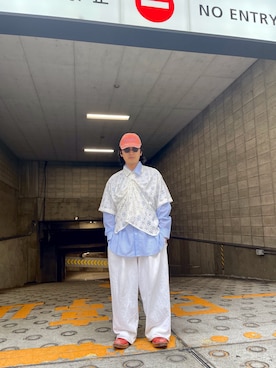 「いまどきジャケット写真」｜「アイテム（スウェットパンツ）」を使った、平賀　健将さん（メンズ・172cm）の春コーディネート