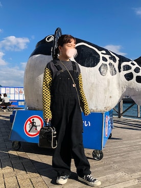 「アイテム（オールインワン・サロペット）」を使った、さ。さん（レディース・147cm）の秋コーディネート