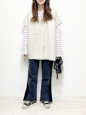 miki☺︎♡さん（レディース・160cm）の春コーディネート